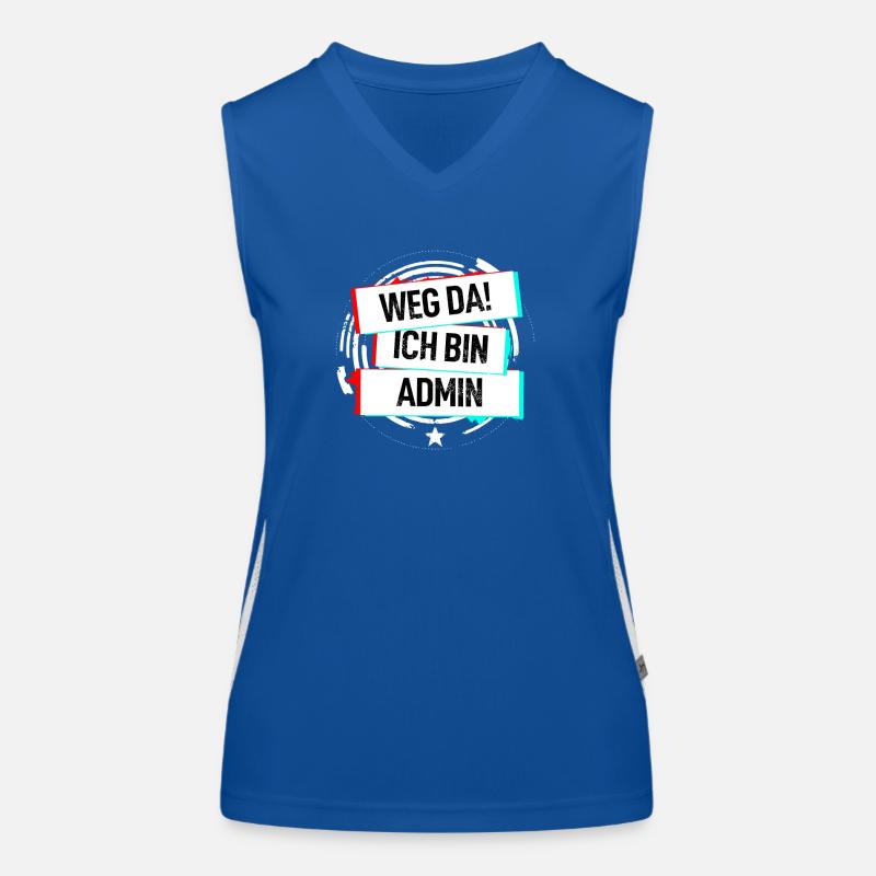 Weg Da Ich Bin Admin! Funktionelles Kontrast-Tank Top für Frauen