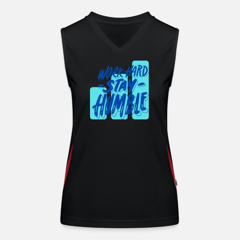 Work Hard Stay Humble Women's Functional Contrast Tank Top