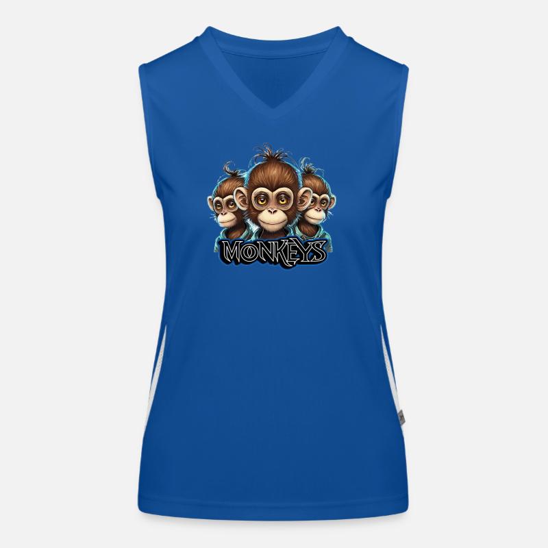 Affen 1 Funktionelles Kontrast-Tank Top für Frauen