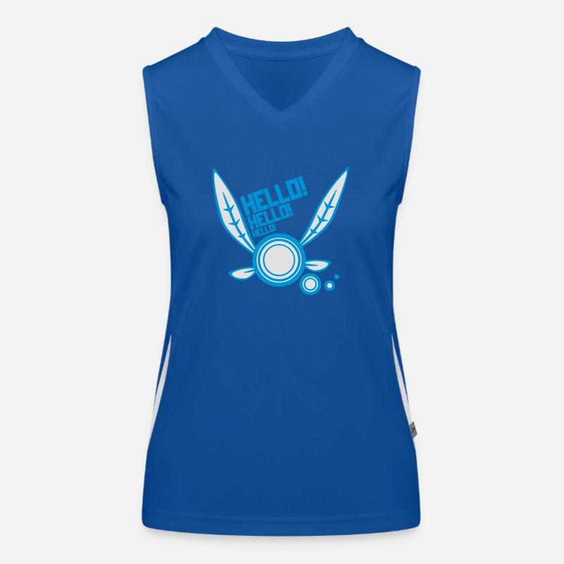 Fee "Hallo!" Funktionelles Kontrast-Tank Top für Frauen