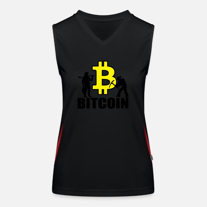 Bitcoin Satoshi Nakamoto Funktionelles Kontrast-Tank Top für Frauen