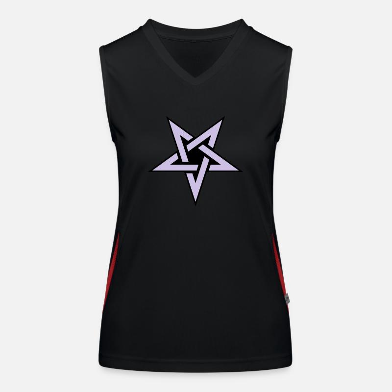 Pentagram__V005 Funktionelles Kontrast-Tank Top für Frauen