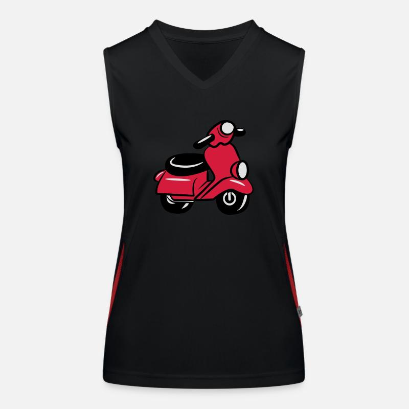 motorroller suess Funktionelles Kontrast-Tank Top für Frauen