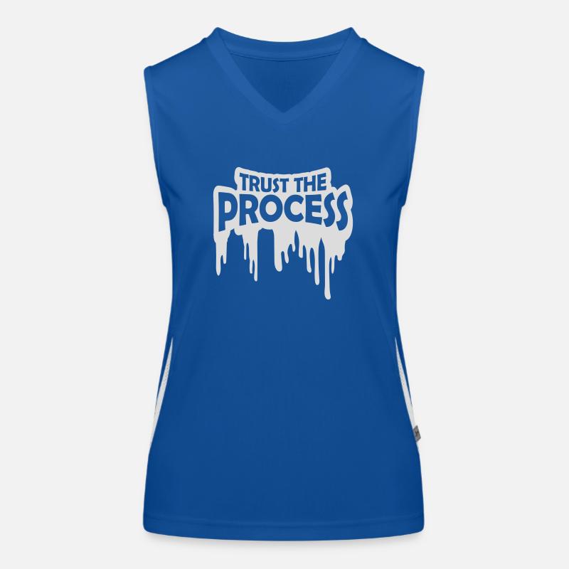 trust the process Zitat Funktionelles Kontrast-Tank Top für Frauen