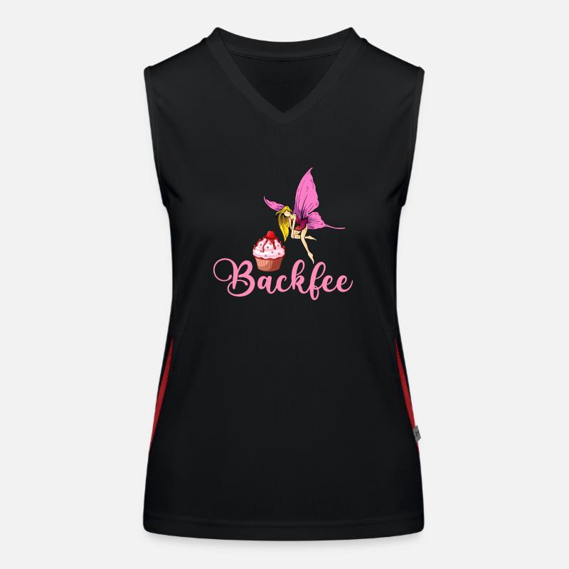 Backfee Bäckerin Torten Konditor Funktionelles Kontrast-Tank Top für Frauen