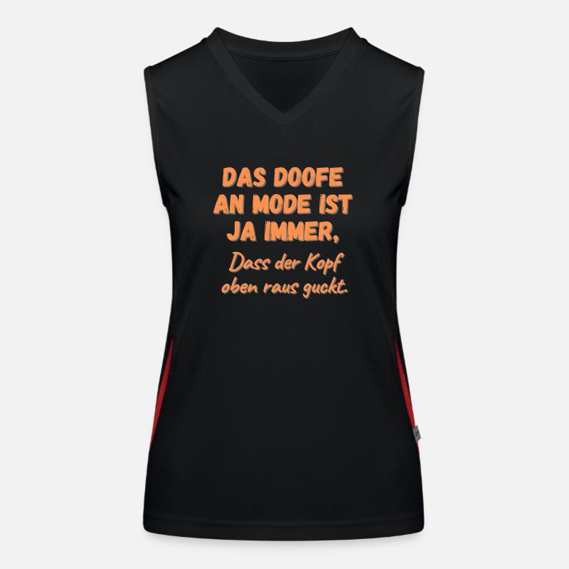 Das Doofe An Mode Funktionelles Kontrast-Tank Top für Frauen