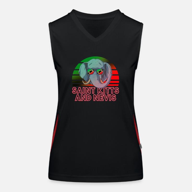 Saint Kitts and Nevis Women's Functional Contrast Tank Top