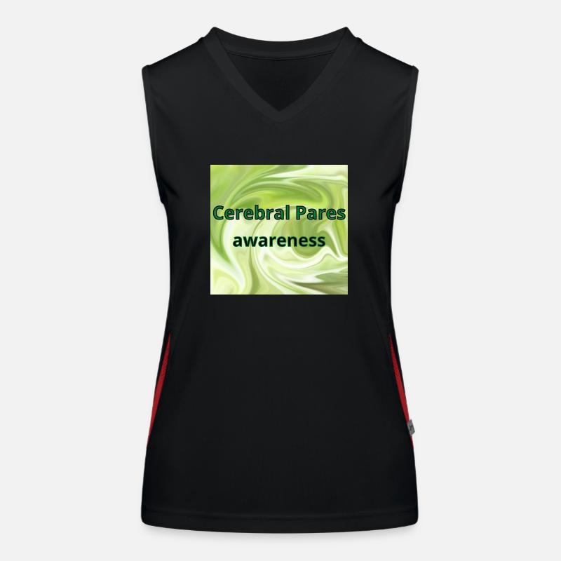 Conscience de la paralysie cérébrale Débardeur respirant contrasté Femme