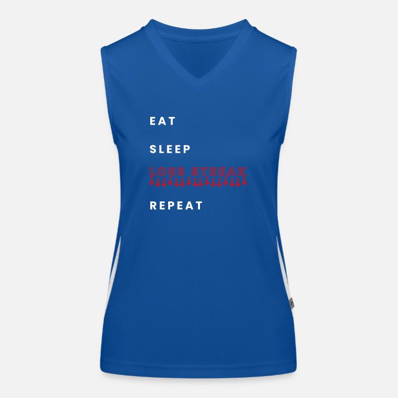 Manger la série de perte de sommeil répéter Débardeur respirant contrasté Femme