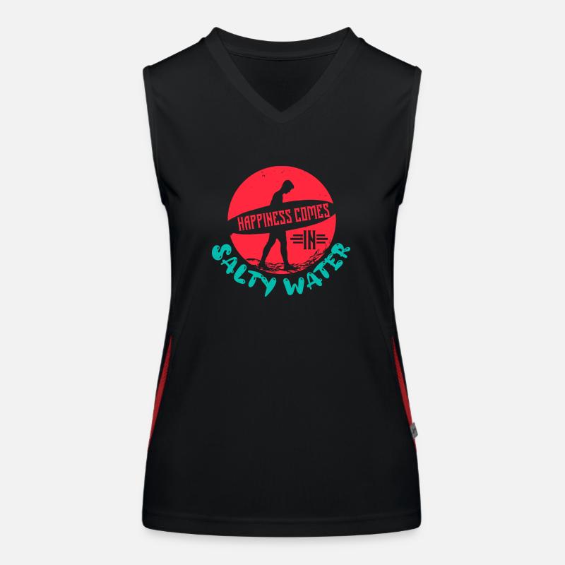 GLÜCK KOMMT Funktionelles Kontrast-Tank Top für Frauen