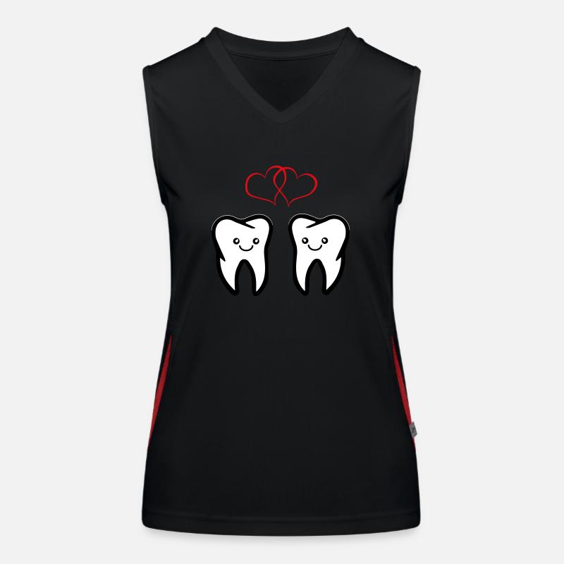 Teeth in love Women's Functional Contrast Tank Top