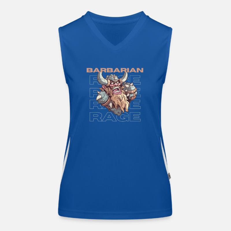 Barbar im RPG Ready To Rage Funktionelles Kontrast-Tank Top für Frauen