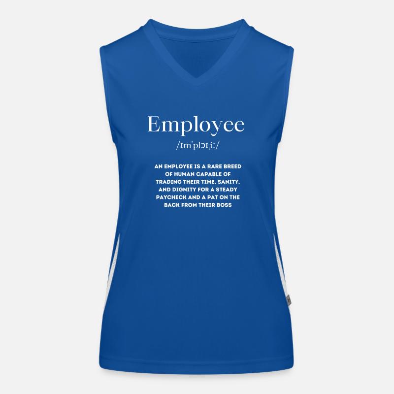 Employé Définition Français Débardeur respirant contrasté Femme