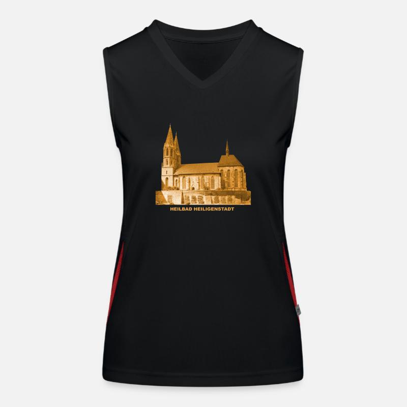 Heiligenstad Église Heilbad Thüringen Eichsfeld Débardeur respirant contrasté Femme