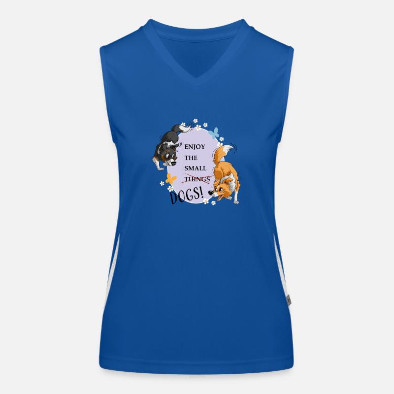 The little things.. er, Shelties count! Women's Functional Contrast Tank Top