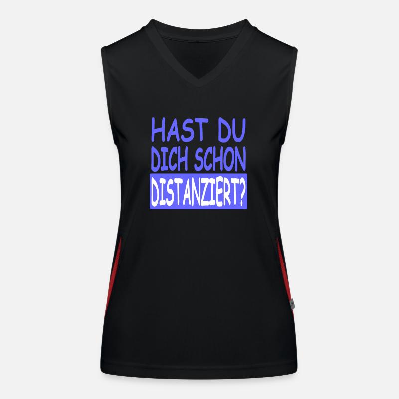 Distanziert Vers.2 Funktionelles Kontrast-Tank Top für Frauen