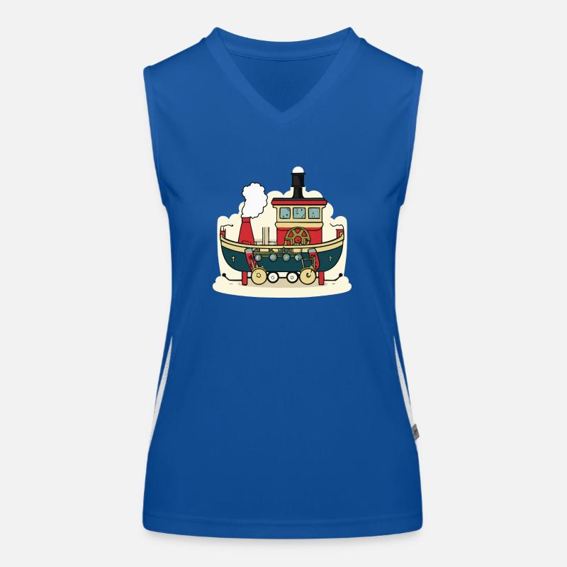 Verrücktes Boot Funktionelles Kontrast-Tank Top für Frauen