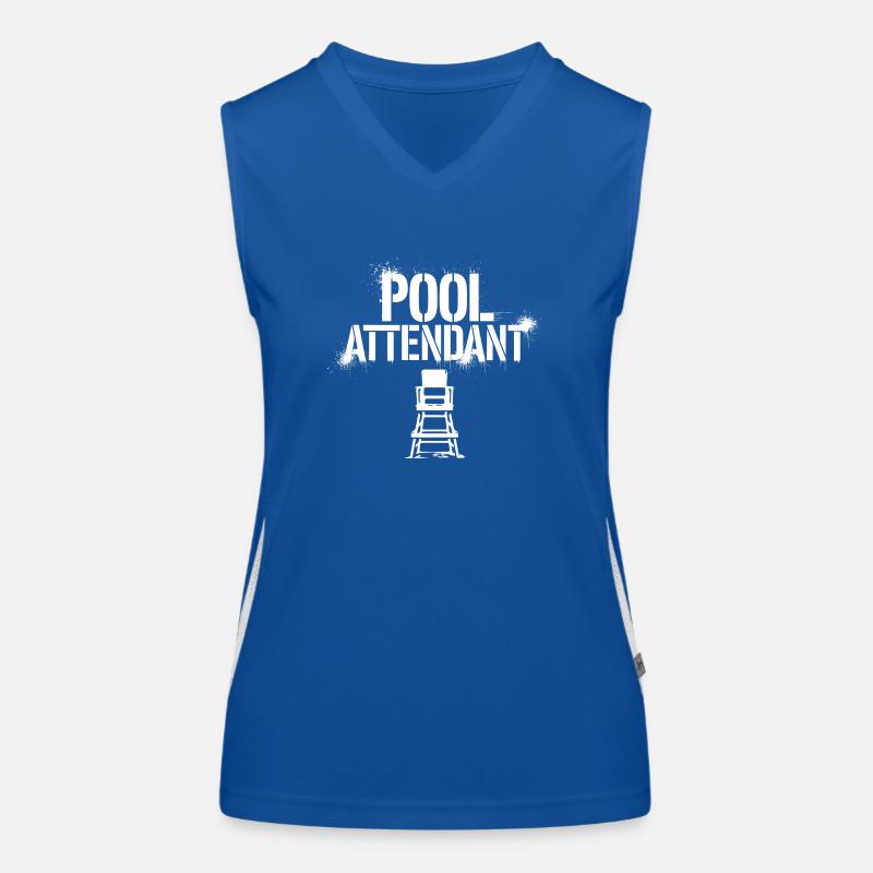 Rettungsschwimmer-Feeling Funktionelles Kontrast-Tank Top für Frauen