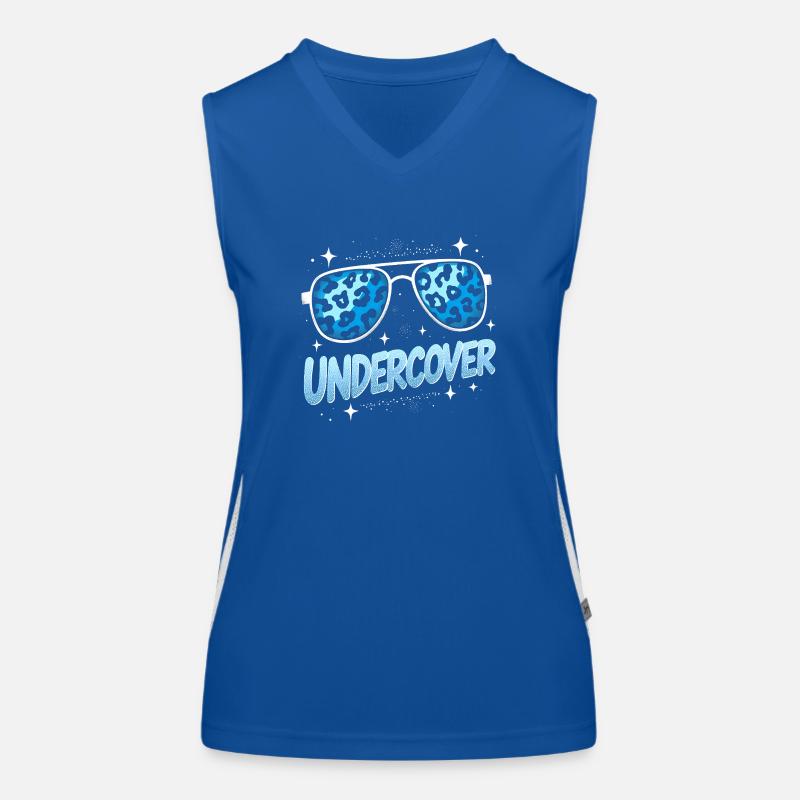 Discours sous couverture - Conception de lunettes de soleil Débardeur respirant contrasté Femme