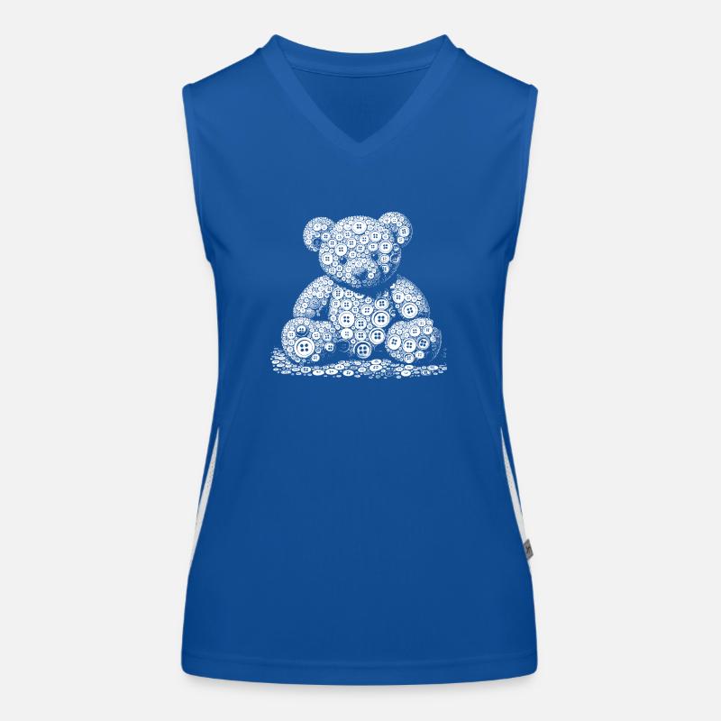 Knöpfe Funktionelles Kontrast-Tank Top für Frauen