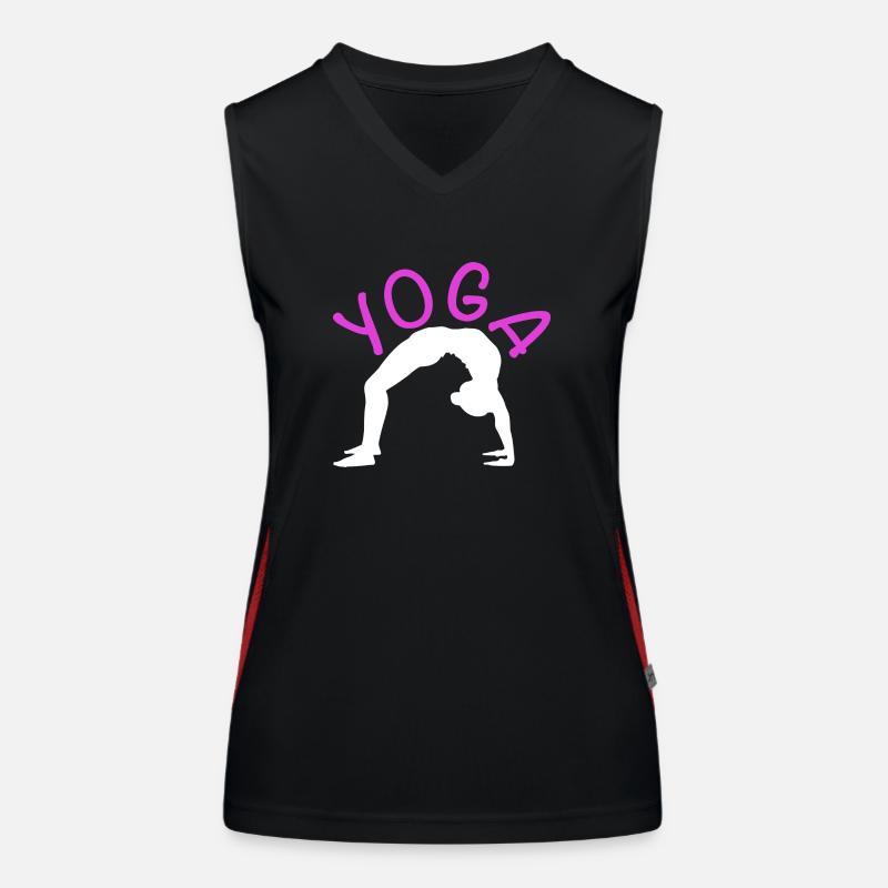 Yoga exercise for a workout Women's Functional Contrast Tank Top