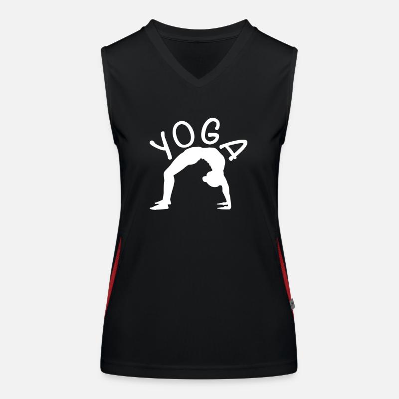 Yoga exercise for a workout Women's Functional Contrast Tank Top