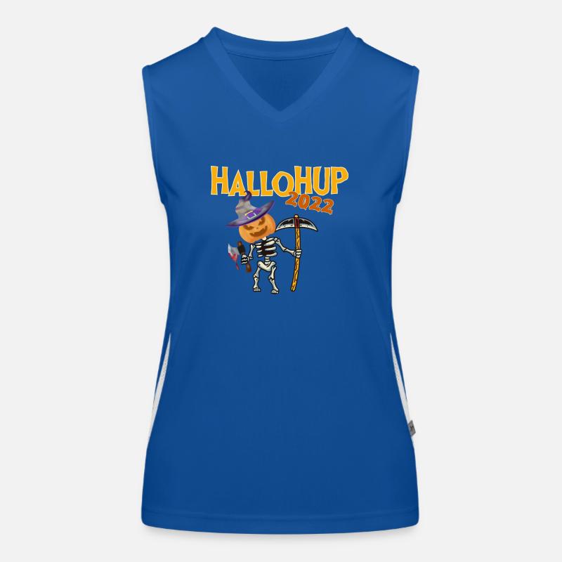HalloHUP 2022 Pumpkin Halloween Funktionelles Kontrast-Tank Top für Frauen
