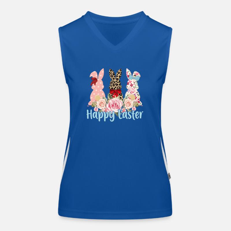 Happy Easter Easter Easter Egg Easter Celebration Easter Women's Functional Contrast Tank Top