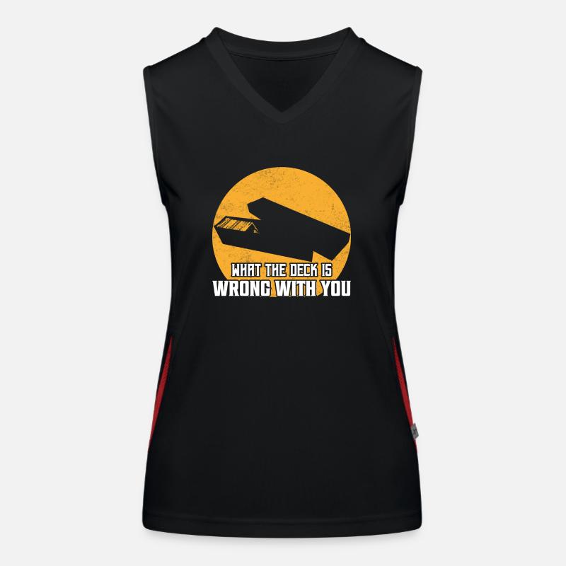 What The Deck is Wrong With You TCG Collector Trad Women's Functional Contrast Tank Top