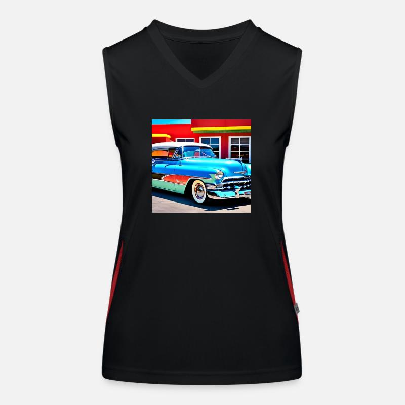 C01 Funktionelles Kontrast-Tank Top für Frauen