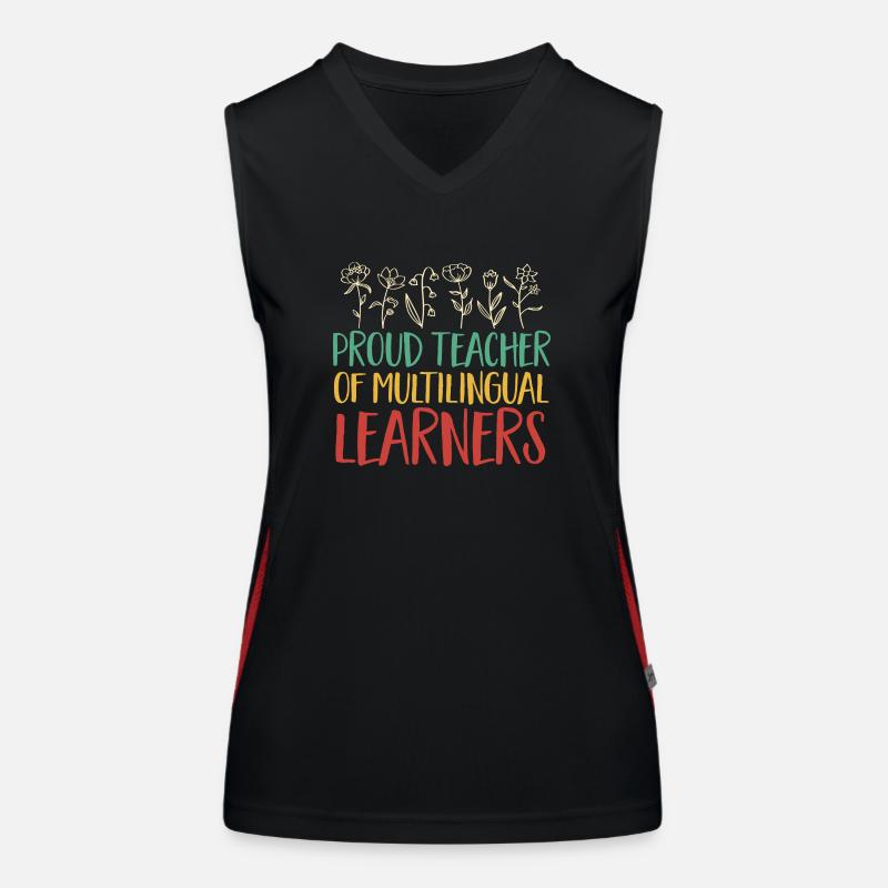 Teacher English Second Language Foreign Language Women's Functional Contrast Tank Top