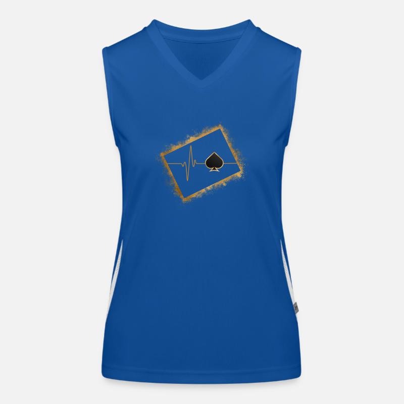 Playing cards, Poker Player Women's Functional Contrast Tank Top