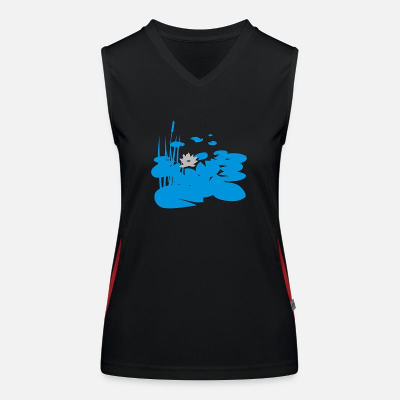 Teich Funktionelles Kontrast-Tank Top für Frauen