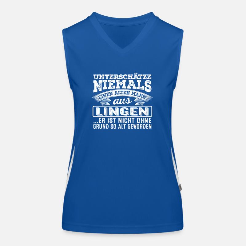 Der alte Mann aus LINGEN Funktionelles Kontrast-Tank Top für Frauen