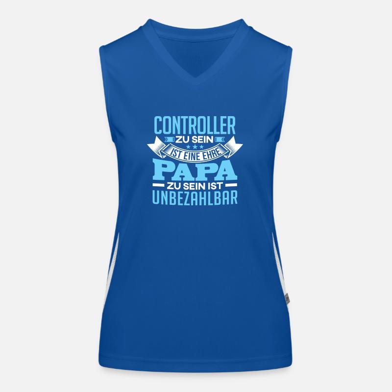 CONTROLLER und Papa Funktionelles Kontrast-Tank Top für Frauen