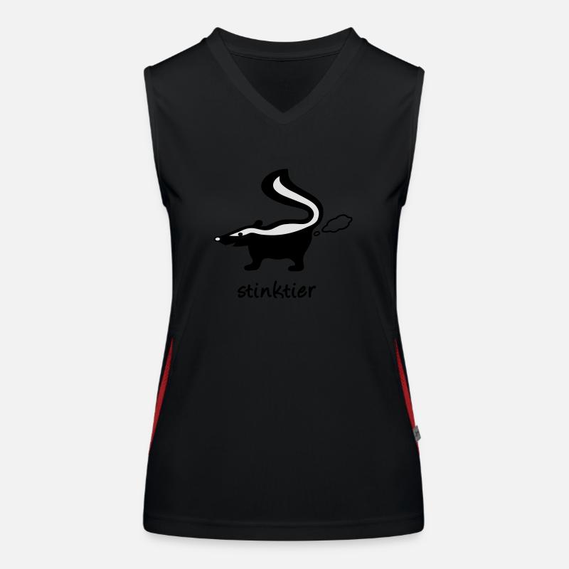 stinktier stinker stinkerchen skunk tier Funktionelles Kontrast-Tank Top für Frauen