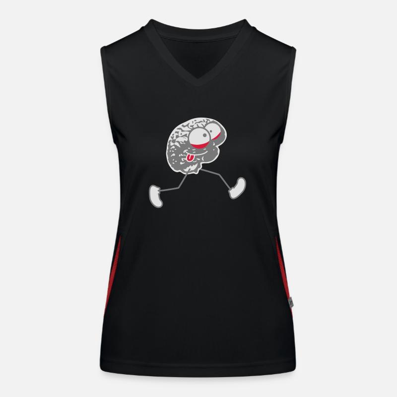 Crazy Running Brain Women's Functional Contrast Tank Top