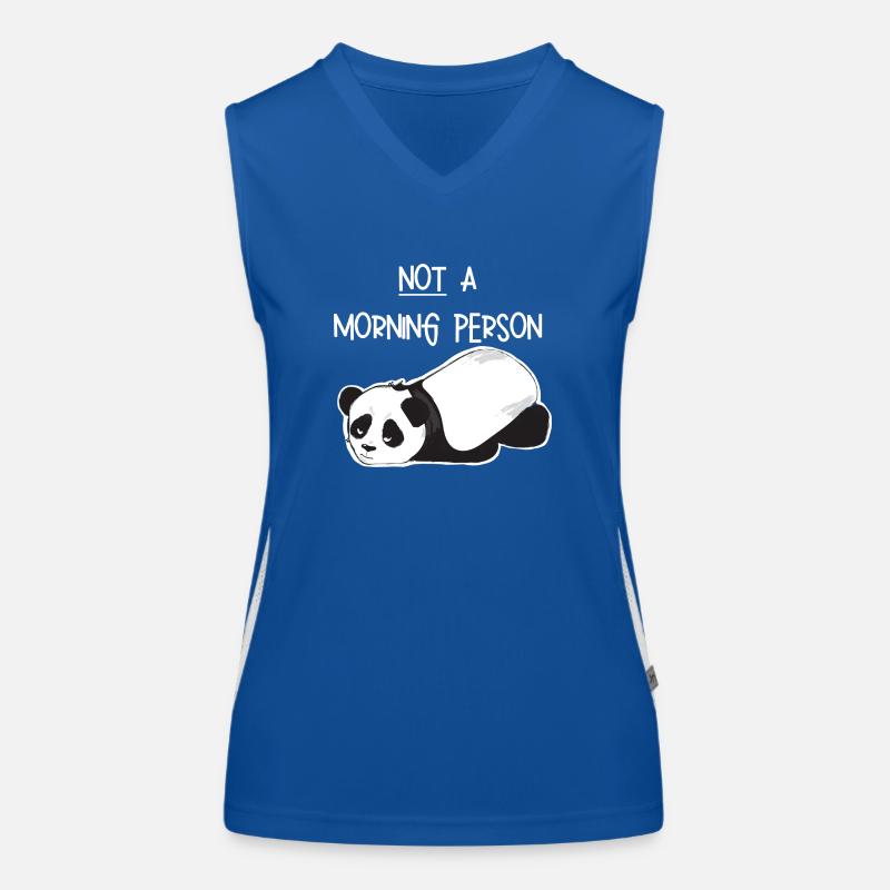 Pas une personne du matin-Grumpy Panda Débardeur respirant contrasté Femme