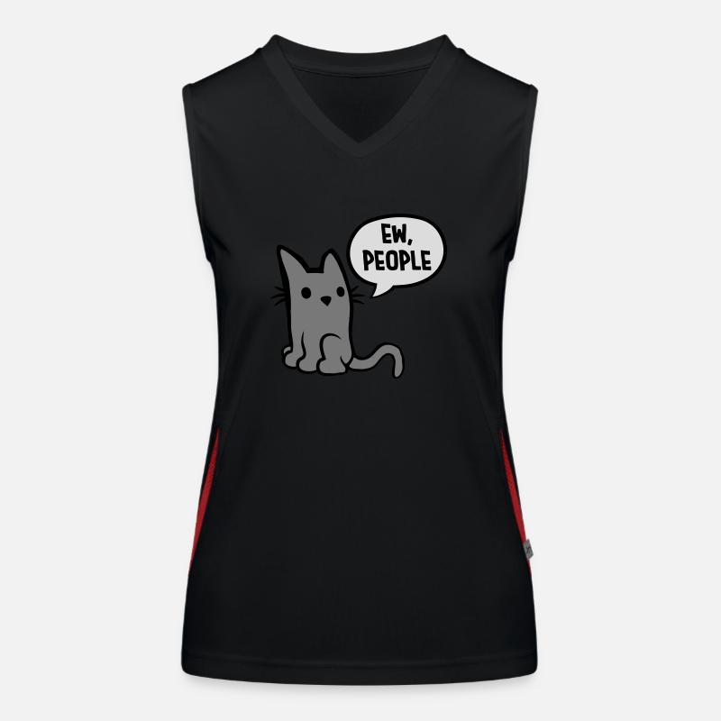 ew people chat animal de compagnie Débardeur respirant contrasté Femme