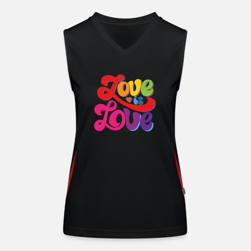 L’amour est l’amour - Pride Débardeur respirant contrasté Femme