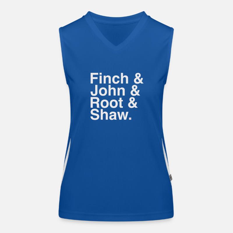 POI white Women's Functional Contrast Tank Top