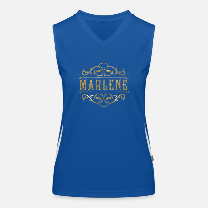 Marlene gold Funktionelles Kontrast-Tank Top für Frauen
