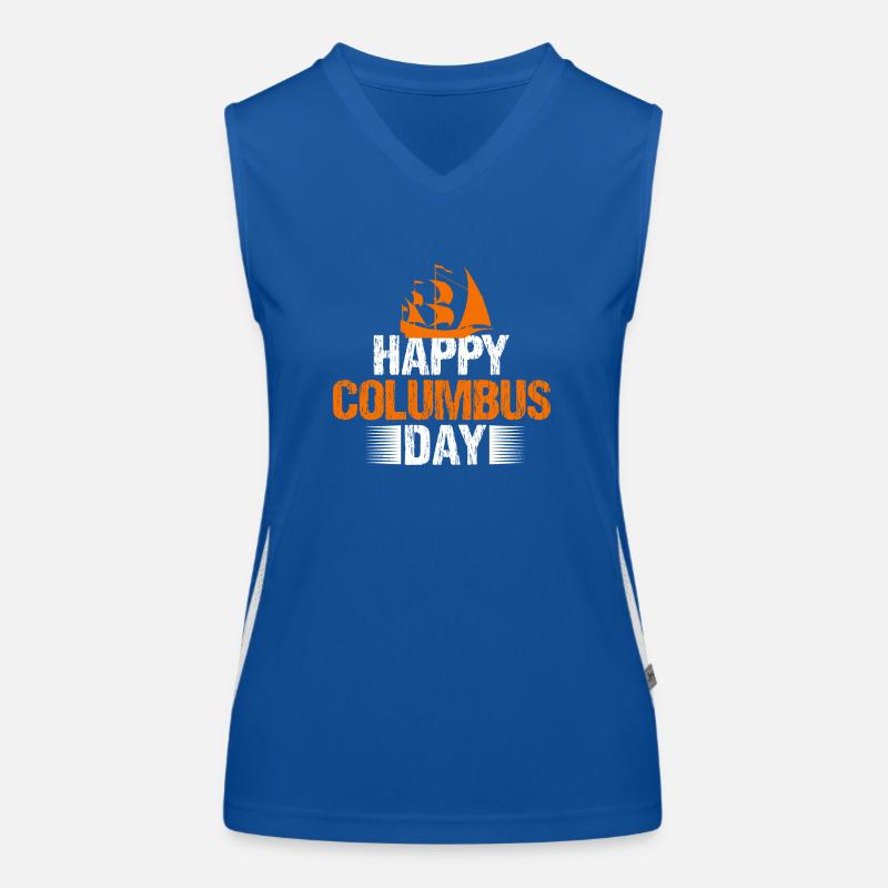 COLUMBUS TAG GLÜCKLICH Funktionelles Kontrast-Tank Top für Frauen