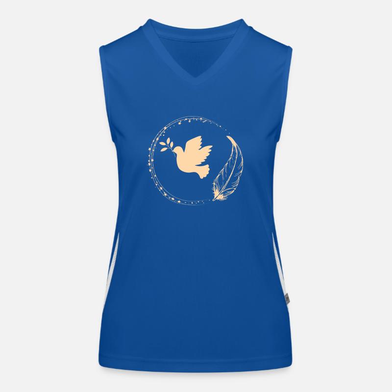 Peace and tranquility.. Women's Functional Contrast Tank Top