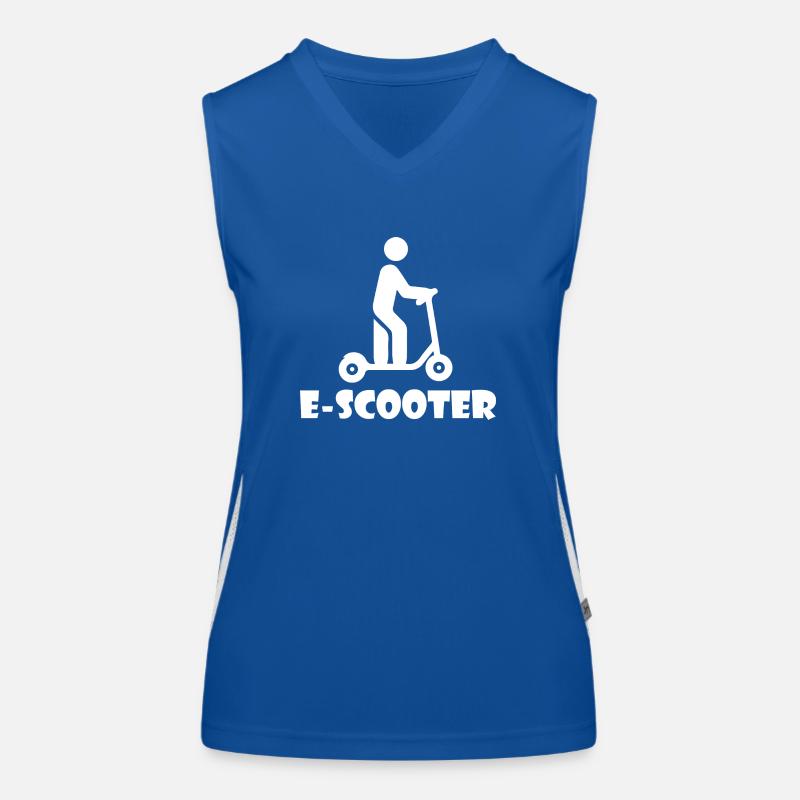 E-Scooter Roller Scooter Débardeur respirant contrasté Femme