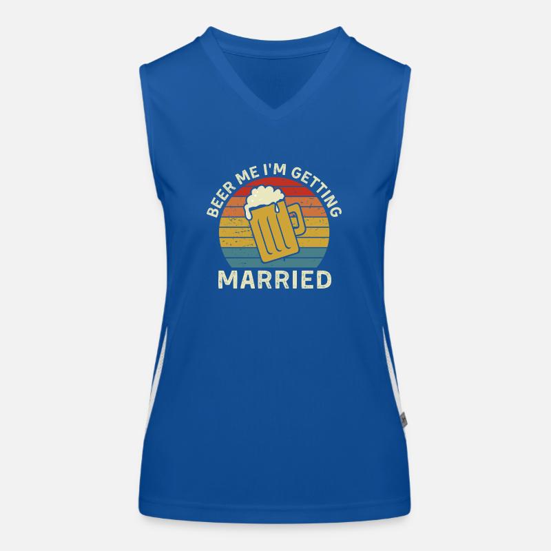 Beerme. I ́m getting married. Women's Functional Contrast Tank Top