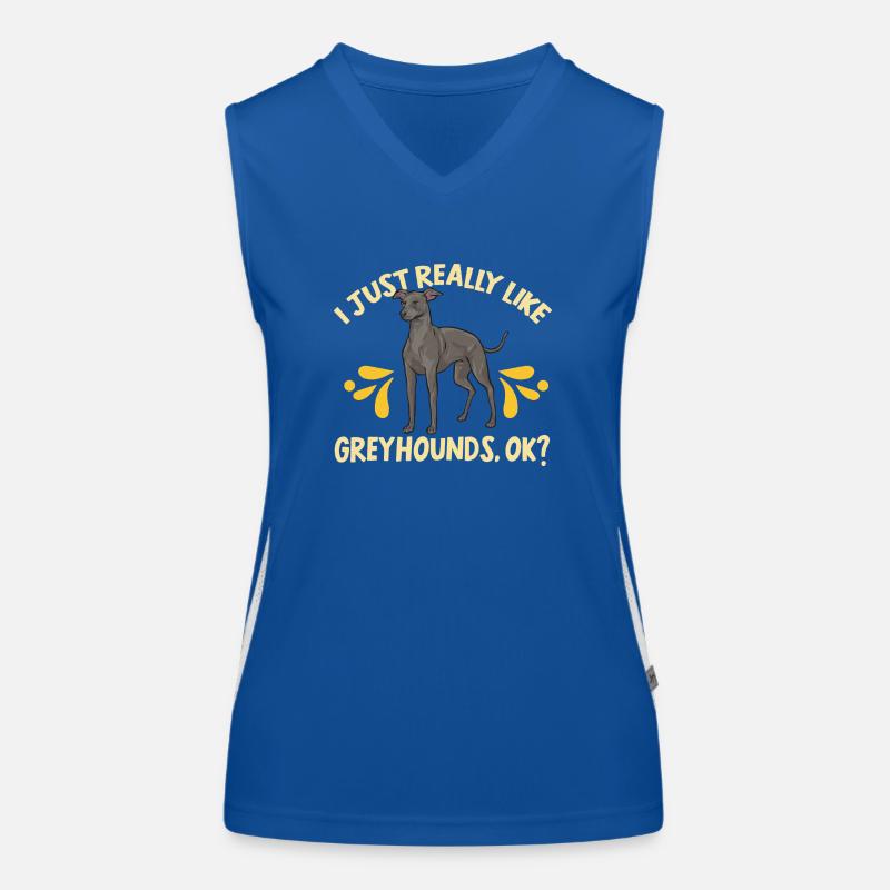 Italienischer Windspiel Windhund Hunde Funktionelles Kontrast-Tank Top für Frauen