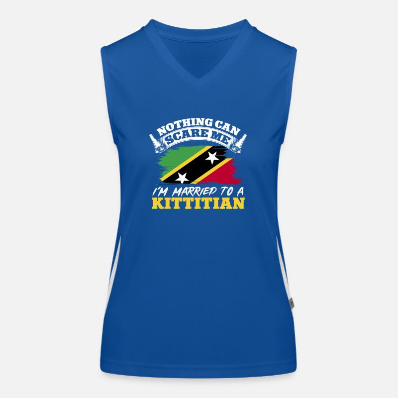 Flag of Saint Kitts and Nevis Women's Functional Contrast Tank Top