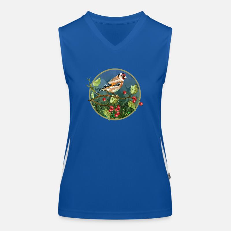 Bunter Vogel Funktionelles Kontrast-Tank Top für Frauen