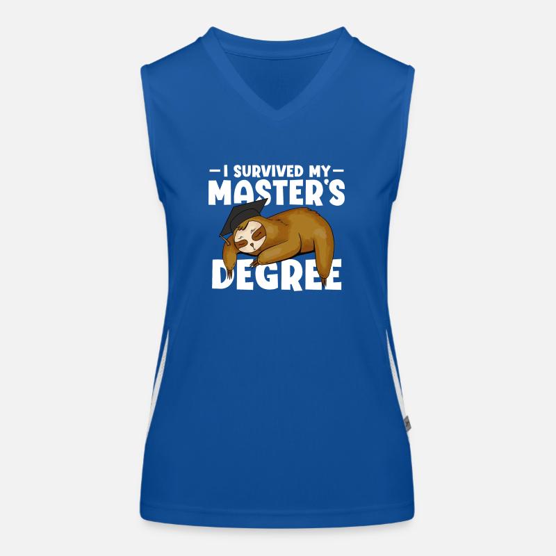 Master's Degree Studium Master Abschluss Funktionelles Kontrast-Tank Top für Frauen